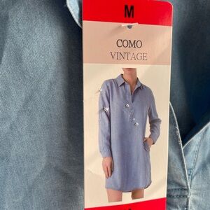 Como Vintage Denim Blue Top